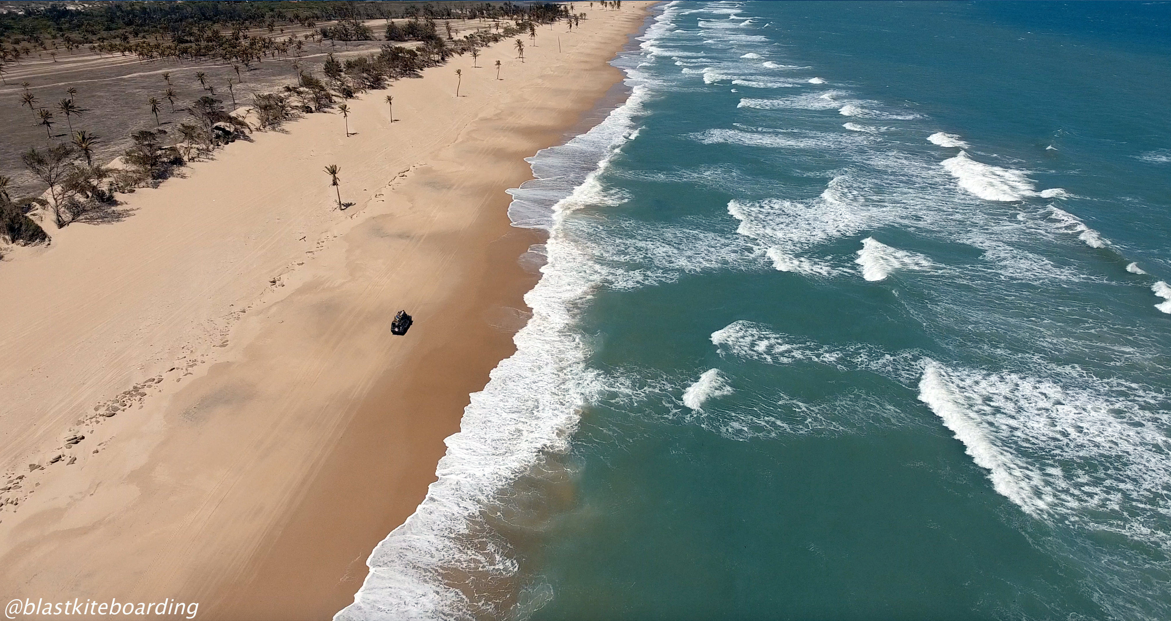 Just one stretch of coast we will be down winding, followed by our back up Landy